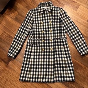 J.Crew plaid wool coat